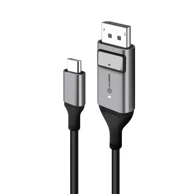 ALOGIC Kabel USB-C na DisplayPort, 1 m, sivi