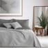 DECOKING Siva dvostrana navlaka od mikrovlakana Axel, 260 x 280 cm