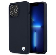 BMW Futrola Carbon Stripe BMHCP13LSILNA, za iPhone 13 i 13 Pro, tamno plava