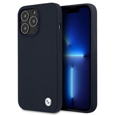 BMW Futrola Carbon Stripe BMHCP13LSILNA, za iPhone 13 i 13 Pro, tamno plava