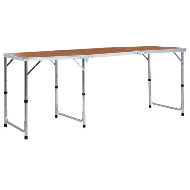 Sklopivi stol za kampiranje, aluminijski, 180 x 60 cm
