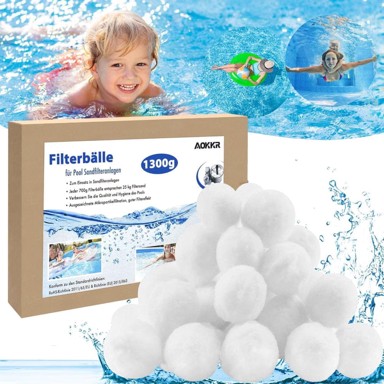 NIKCORP Filtracijske kuglice za bazen 1300 g zamjena za pijesak