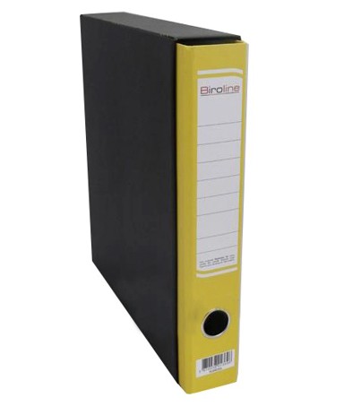 Registrator A4/40 Biroline s kutijom, žuta