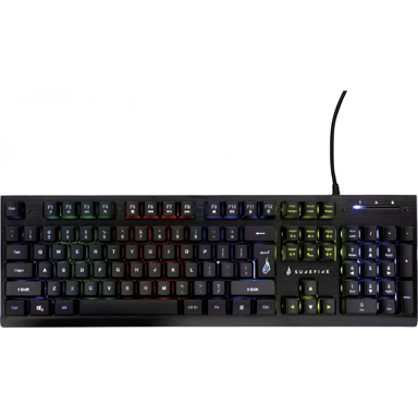 SUREFIRE Gaming tipkovnica KingPin X2, USB, AZERTY francuski raspored, crno-metalna