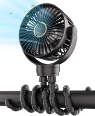 NETSCROLL Mini prijenosni ventilator Octy, bijeli