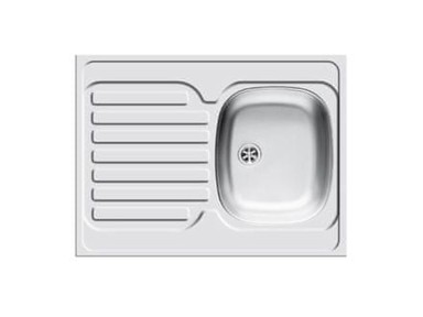 PYRAMIS Sudoper CORE, inox, 80 × 60 cm, 1B 1D, 101041501
