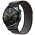 B-STRAP Velcro Nylon remen za Huawei Watch 3 / 3 Pro, black gray