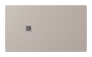 POLYSAN Tuš kada, lijevani mramor, pravokutna, 140x80 cm, bež mat, prilagodljiva