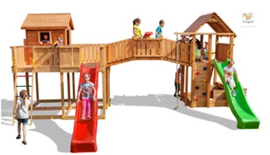 FUNGOO Drveno dječje igralište JOYFULL CASTLE 