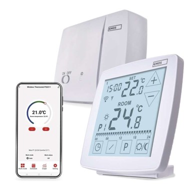 EMOS Sobni termostat P56S11, WiFi GoSmart, bežični, programabilni