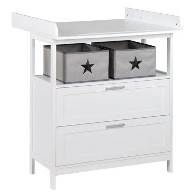 ROBA Bijela dječja komoda s promjenjivim stolom 75x100x87 cm Hamburg