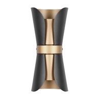 TRIO Crna/u brončanoj boji zidna lampa Coat