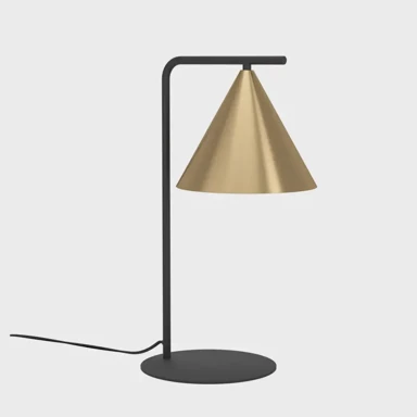 Stolna lampa Narices, E27, prom 295, crna/mesing