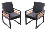 ROJAPLAST Fotelje, Colmar Duo, Aluminijske, 2 Komada