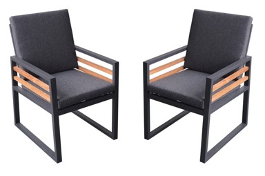 ROJAPLAST Fotelje, Colmar Duo, Aluminijske, 2 Komada