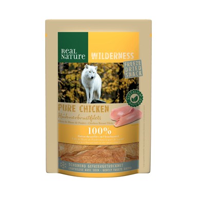 REAL NATURE Poslastica za pse Wilderness Freeze Dried Snack piletina 100 g