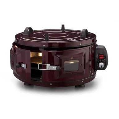 ELIT Mini pećnica Rusticale EP-53 peka 1300 W 53 cm crvena