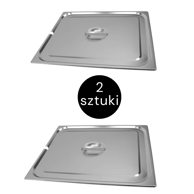 Poklopac za GN 2/1 650 x 530 mm, s izrezom, set od 2