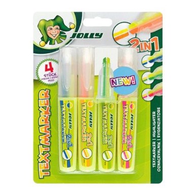 Dvobojni highlighter, 4 kom