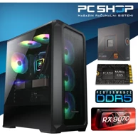 MAGAZINRS Stolno računalo Gamer / AMD Ryzen 5 7500X3D, 32 GB DDR5, 1 TB SSD, FreeDOS