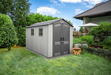 LIFETIME Plastična vrtna kućica Terra, 7.02 m² (356 x 213 x 228 cm), brendirana u SAD-u