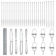 Ograda u obliku heksagona, 1.2x50 m, pocinčani čelik  