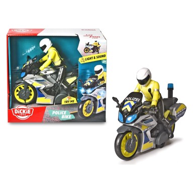 DICKIE Policijski motor Yamaha, zvučni i svjetlosni efekti, figura vozača