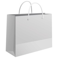 FORNAX Vrećica ukrasna, 24x16x7 cm sjajna plastifikacija, bijela