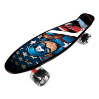Dječji skateboard Captain America crni