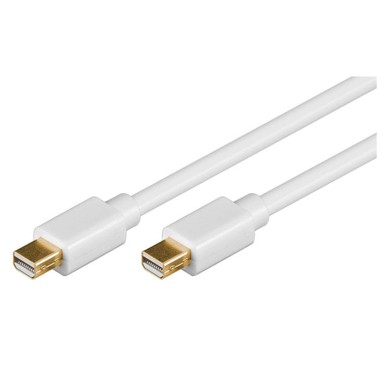 GOOBAY Kabel Mini DisplayPort (M), bijeli, 2 m, 1.2, pozlaćeni
