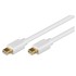 GOOBAY Kabel Mini DisplayPort (M), bijeli, 2 m, 1.2, pozlaćeni
