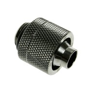 BITSPOWER Ravna spojnica, G1 /4 inča AG na 16/10 mm, sjajno crna 