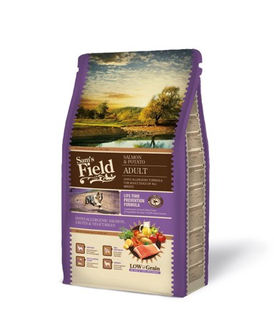 SAM'S FIELD Hrana za pse Grain Free Salmon & Herring, losos i haringa, 2,5 kg