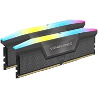 CORSAIR RAM memorija Vengeance RGB, DDR5, 5200 MHz, CL40, AMD EXPO, 64 GB Dual-Kit, siva CMH64GX5M2B5200Z40K