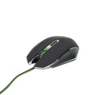 GEMBIRD Miš MUSG-001-G, žični, 400-1600 DPI, gaming, zeleni