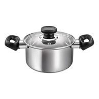 TESCOMA Lonac od nehrđajućeg čelika s poklopcem prikladni za indukcijsko kuhalo 1,5 l Brava