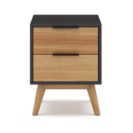 MARCKERIC Noćni ormarić od masivnog bora u prirodnoj boji Lavis