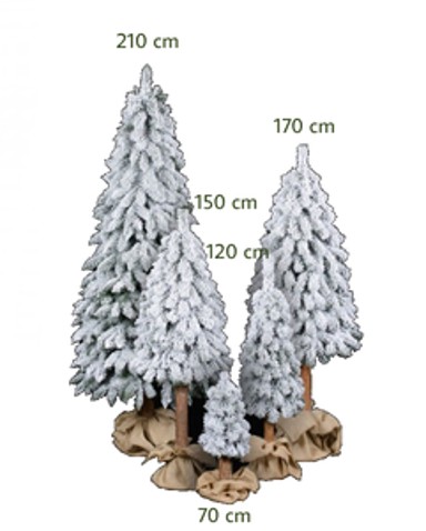 Umjetno božićno drvce Natur Gorska, smreka, snježna, 150 cm