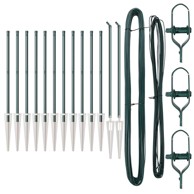 Stupovi ograde s klinom 13 kom ø32 mm 100 cm galvanizirani čelik