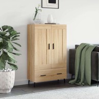 Visoka komoda boja hrasta 69 5 x 31 x 115 cm konstruirano drvo , hrast sonoma
