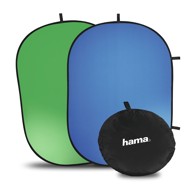 HAMA Pozadina 2in1, zelena/plava, 150x200cm