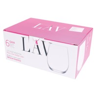 LAV Set čaša Gaia Soft Drink 6/1, 360 ml