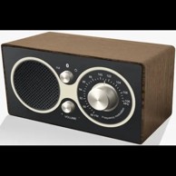 ELTRA Czajka stolni radio FM s Bluetoothom, retro drveno kućište, 3 W, sivi