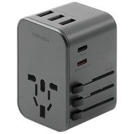 ENERGEA Punjač s 3 USB-A i 2 USB-C priključka, kompatibilan s američkim i britanskim utičnicama