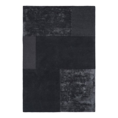 ASIATIC CARPETS Antracitni tepih Tate Tonal Textures, 200 x 290 cm