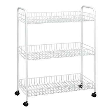 METALTEX Mobilni stalak za kupaonicu s 3 police Laundry, 31 x 84 cm