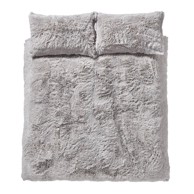 CATHERINE LANSLFIELD Posteljina Cuddly od mikropliša 200x200 cm Svijetlosiva