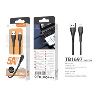 TECHANCY USB kabel A, Lightning, 5 A, 1.2 m