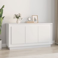 Komoda bijela 102 x 35 x 55 cm od konstruiranog drva