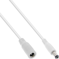 INLINE Kabel za napajanje 26955F, 5,5 x 2,5 mm, 0,5 m, bijela